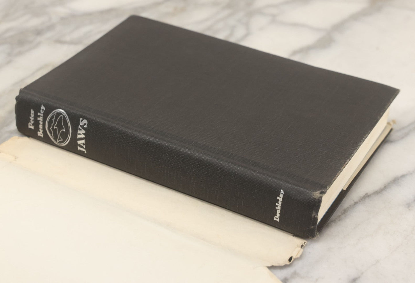 Lot 106 - "Jaws" Vintage Novel By Peter Benchley, Early Book Club Edition, Doubleday & Company, Inc., Publisher, Garden City, New York, 1974