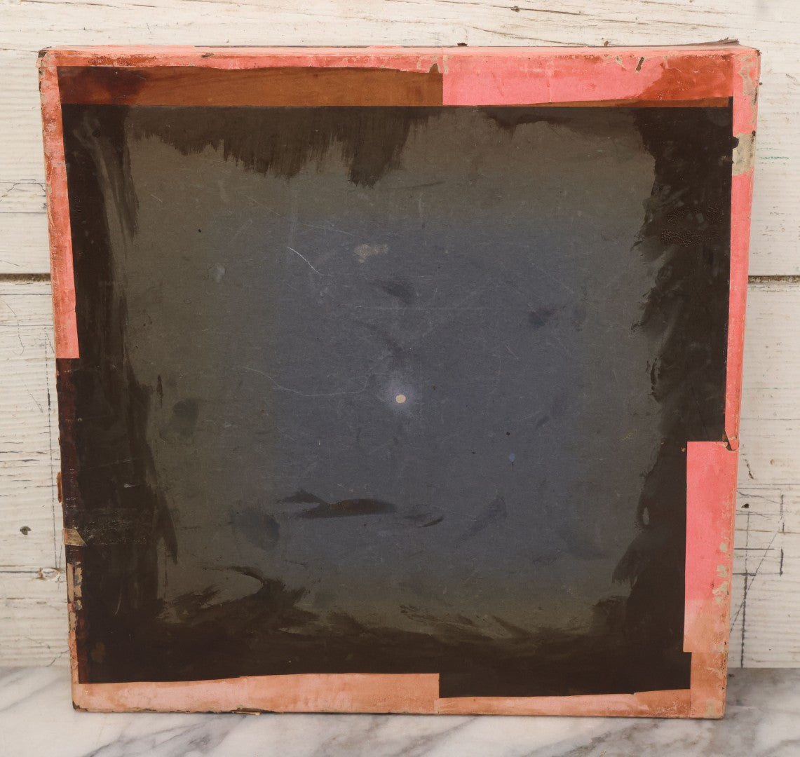 Lot 002 - Antique French Magnetic Board Game "Les Jockos Singes Savants: Jeu Magnétique" ("The Learned Monkeys") C.1895, Lithographed Box Art By Léon Charles Ludovic, Incomplete, Worn