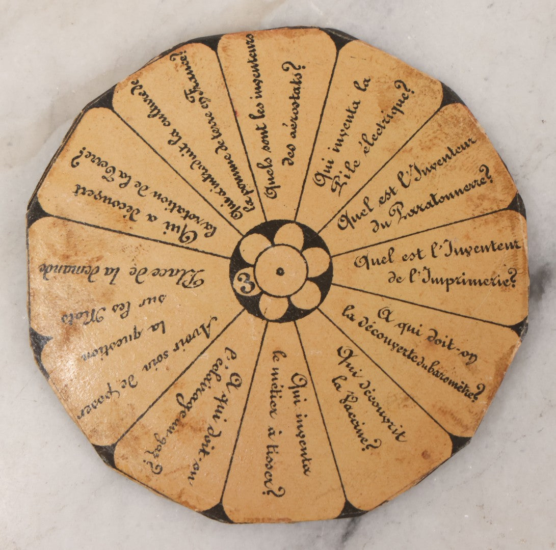 Lot 002 - Antique French Magnetic Board Game "Les Jockos Singes Savants: Jeu Magnétique" ("The Learned Monkeys") C.1895, Lithographed Box Art By Léon Charles Ludovic, Incomplete, Worn