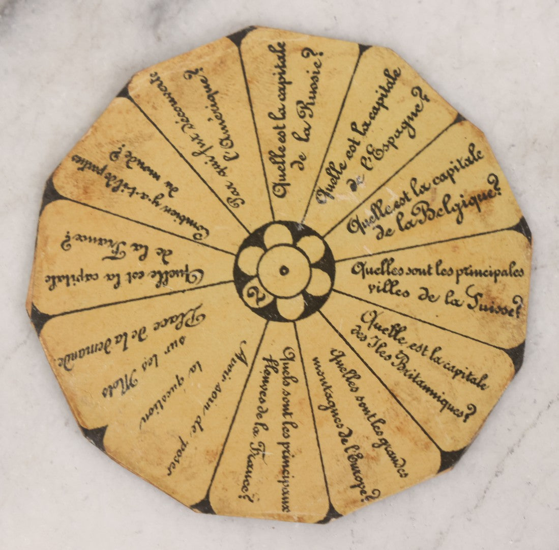 Lot 002 - Antique French Magnetic Board Game "Les Jockos Singes Savants: Jeu Magnétique" ("The Learned Monkeys") C.1895, Lithographed Box Art By Léon Charles Ludovic, Incomplete, Worn