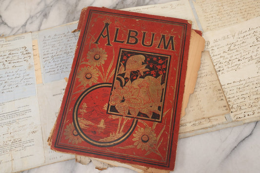 Lot 003 - Pair Of Antique Scrapbooks Containing Mostly Arrest Warrants, Other Official Documents, Dating From 1840s To 1880s Documents Addressed To Asa Gray, Justice Of The Peace, County Of Newport, Rhode Island And Providence Plantations