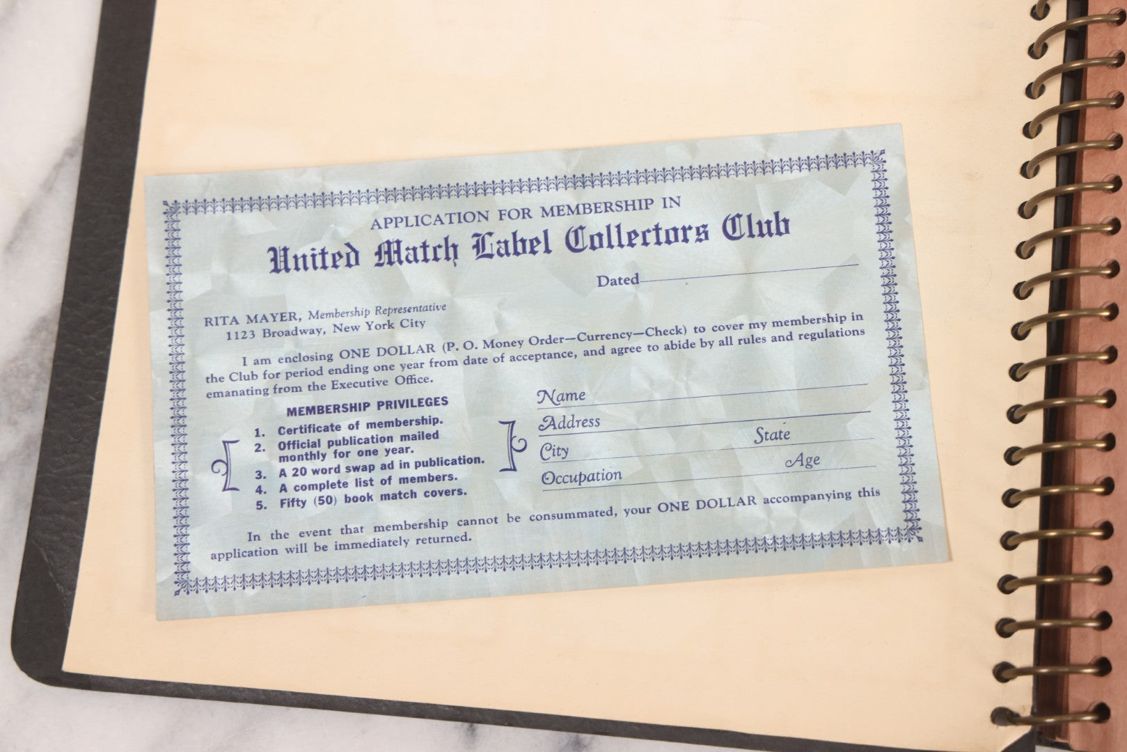 Lot 009 - Vintage Matchbook Cover Collection In "Twin Slit" Album With 100+ Match Book Covers Including Cocoanut Grove Nightclub, Location Of Deadly Fire In Boston, Red Devil Restaurant, New York, Many Others Clubs And Restaurants, Pinups, And More