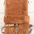 Lot 015 - Vintage Swiss Army Leather Hide And Canvas Backpack Rucksack, Marked "R. Buck Kleinwangen 43," Circa Mid 20th Century, World War Two Era, As Found, Note Wear And Tear