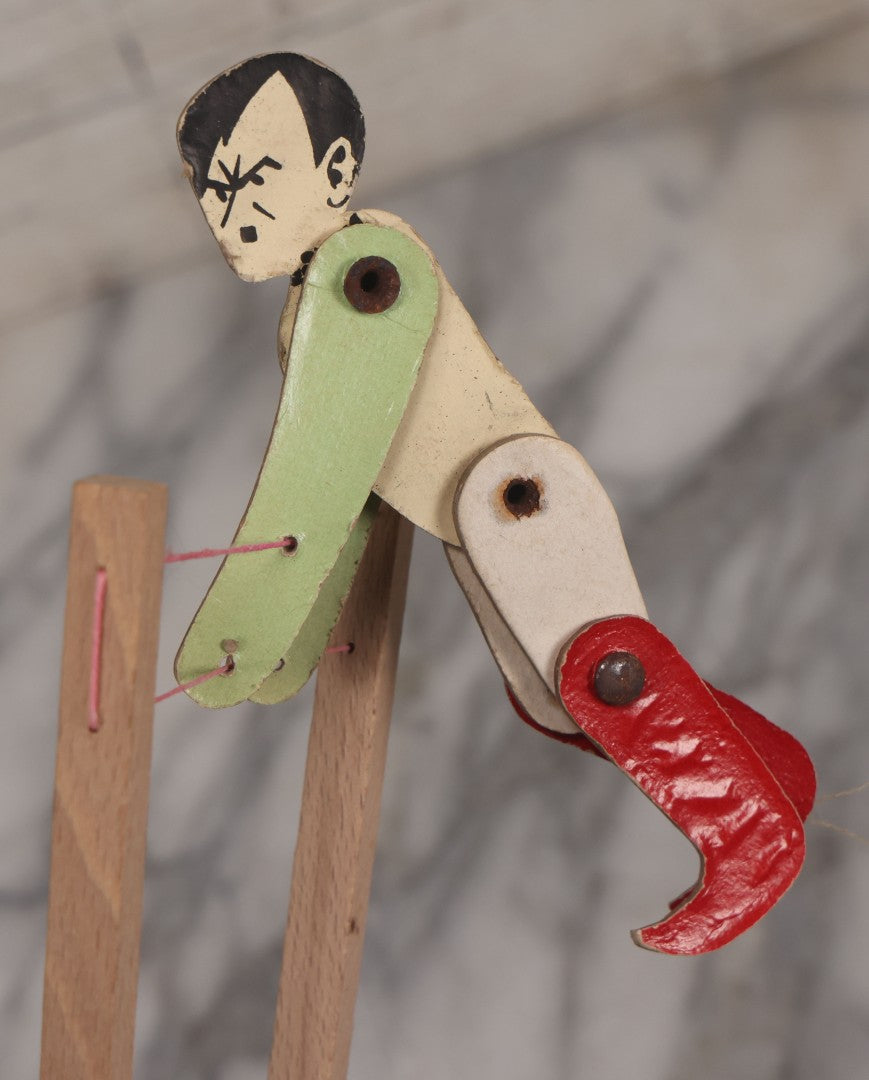 Lot 018 - Vintage World War Two Era Satirical Anti-Hitler Limberjack Acrobat Puppet Toy