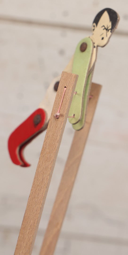 Lot 018 - Vintage World War Two Era Satirical Anti-Hitler Limberjack Acrobat Puppet Toy