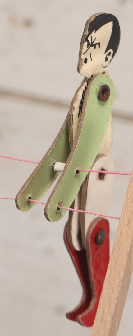 Lot 018 - Vintage World War Two Era Satirical Anti-Hitler Limberjack Acrobat Puppet Toy