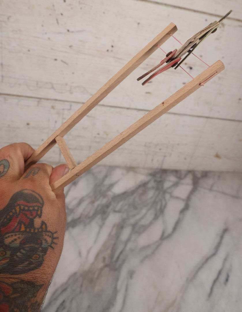 Lot 018 - Vintage World War Two Era Satirical Anti-Hitler Limberjack Acrobat Puppet Toy