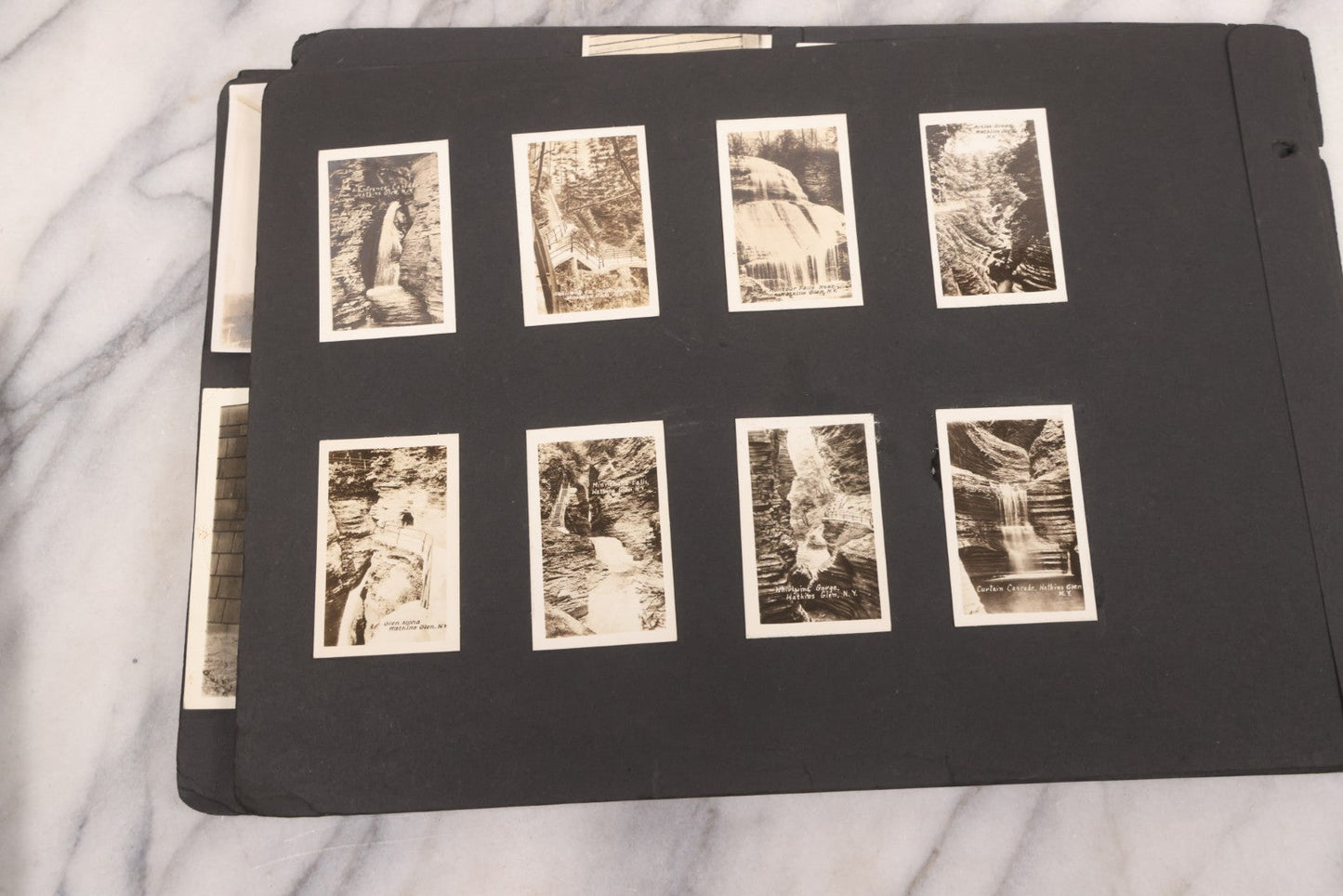 Lot 021 - Antique Snapshot Photo Album Containing 250+ Photographs Including Many Photos Of British Columbia, Railroad Accident, Bears And Bear Hunting, Animals, Cars, And Children, Circa 1905-1920, Note Pages Loose, No Covers