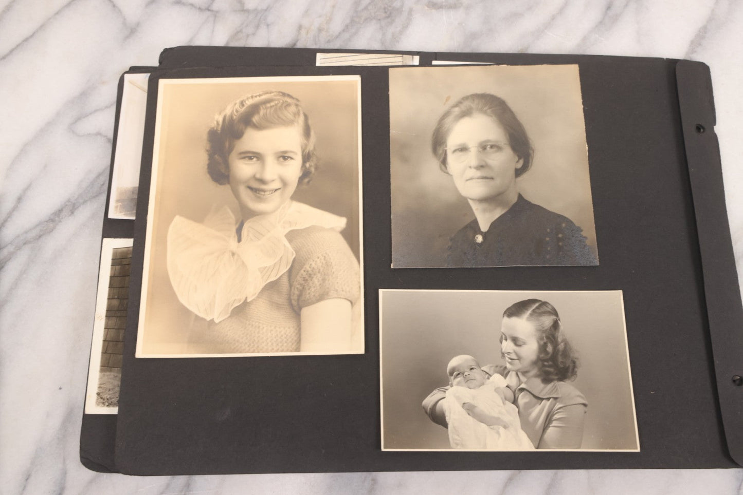 Lot 021 - Antique Snapshot Photo Album Containing 250+ Photographs Including Many Photos Of British Columbia, Railroad Accident, Bears And Bear Hunting, Animals, Cars, And Children, Circa 1905-1920, Note Pages Loose, No Covers