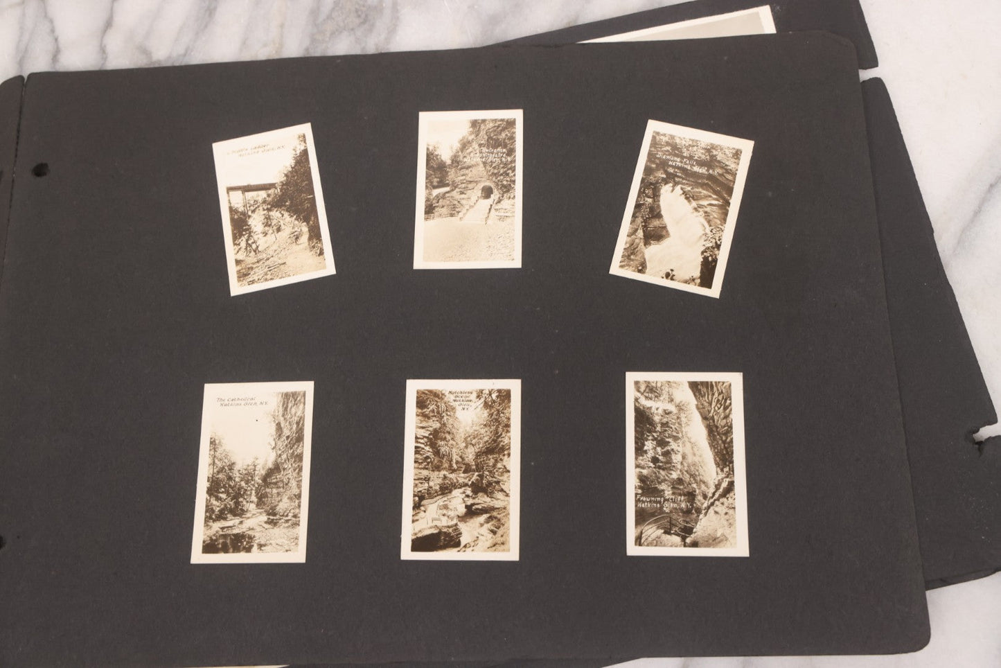 Lot 021 - Antique Snapshot Photo Album Containing 250+ Photographs Including Many Photos Of British Columbia, Railroad Accident, Bears And Bear Hunting, Animals, Cars, And Children, Circa 1905-1920, Note Pages Loose, No Covers
