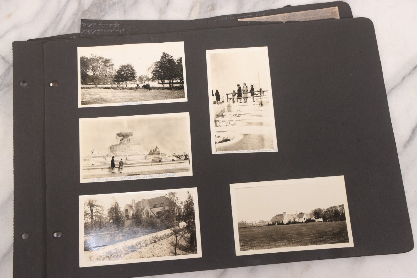 Lot 021 - Antique Snapshot Photo Album Containing 250+ Photographs Including Many Photos Of British Columbia, Railroad Accident, Bears And Bear Hunting, Animals, Cars, And Children, Circa 1905-1920, Note Pages Loose, No Covers