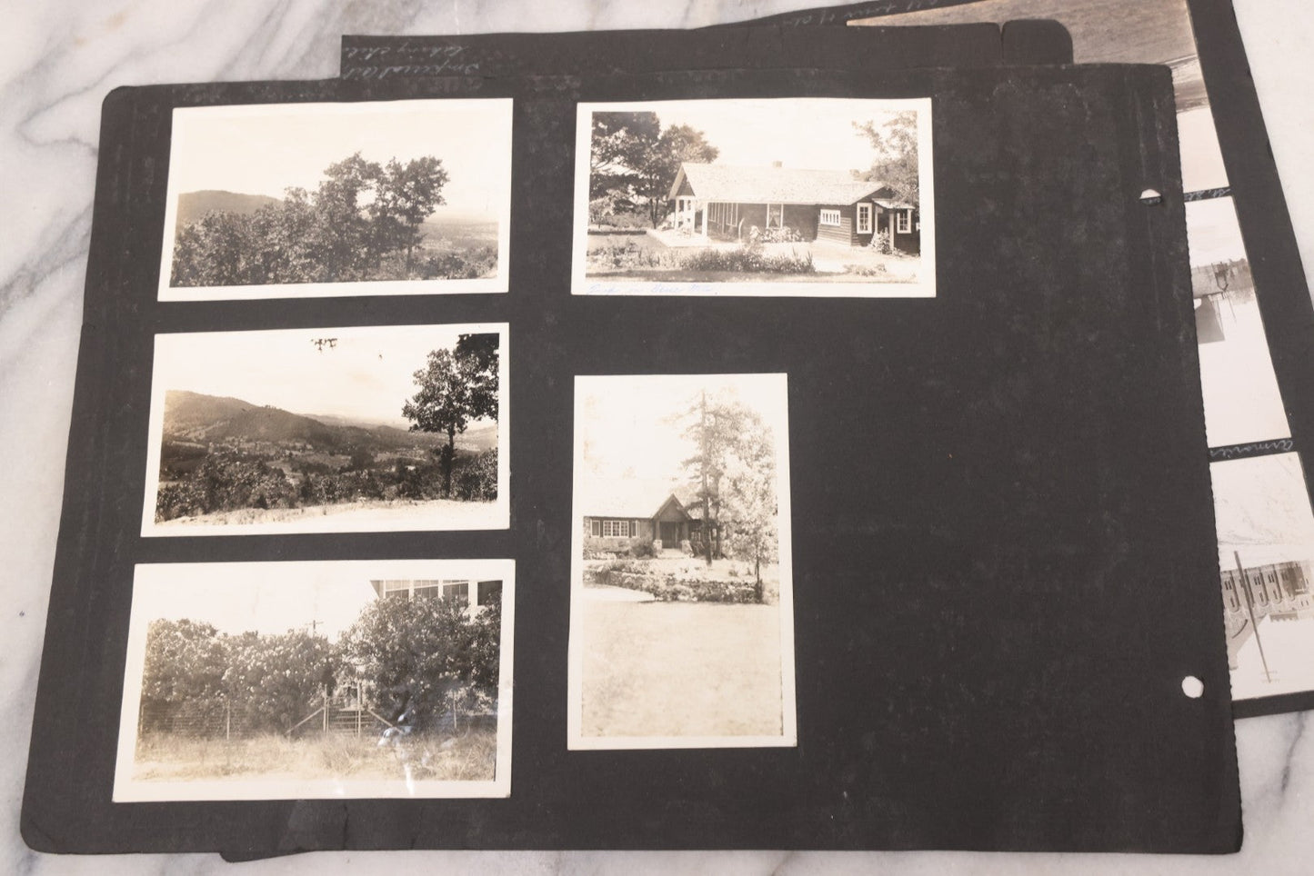 Lot 021 - Antique Snapshot Photo Album Containing 250+ Photographs Including Many Photos Of British Columbia, Railroad Accident, Bears And Bear Hunting, Animals, Cars, And Children, Circa 1905-1920, Note Pages Loose, No Covers