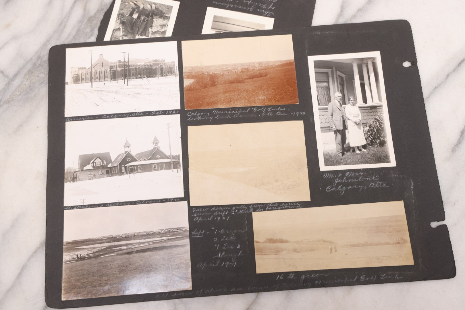 Lot 021 - Antique Snapshot Photo Album Containing 250+ Photographs Including Many Photos Of British Columbia, Railroad Accident, Bears And Bear Hunting, Animals, Cars, And Children, Circa 1905-1920, Note Pages Loose, No Covers