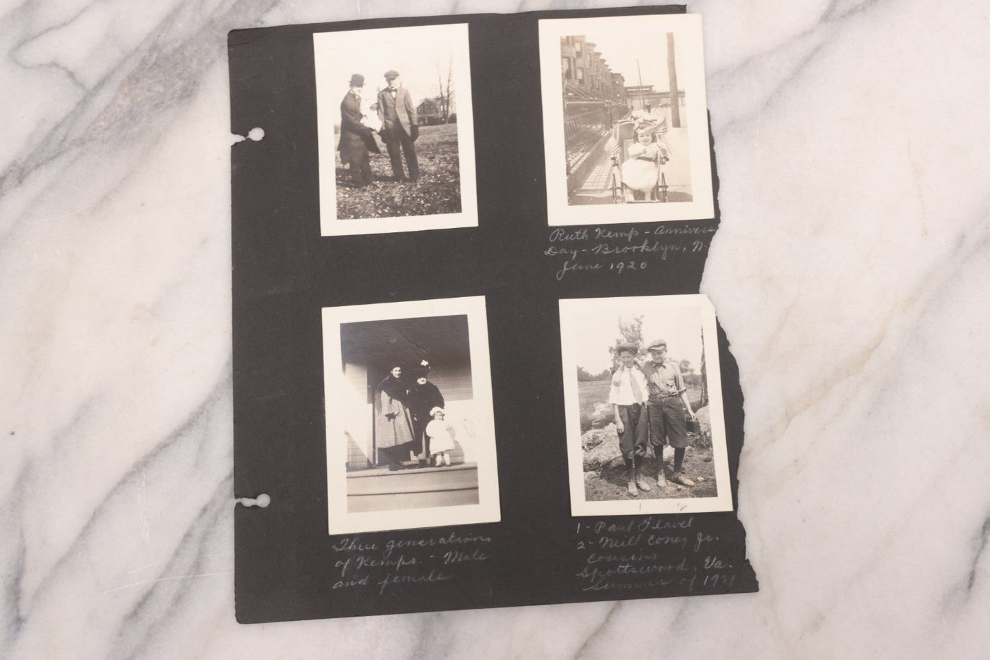 Lot 021 - Antique Snapshot Photo Album Containing 250+ Photographs Including Many Photos Of British Columbia, Railroad Accident, Bears And Bear Hunting, Animals, Cars, And Children, Circa 1905-1920, Note Pages Loose, No Covers