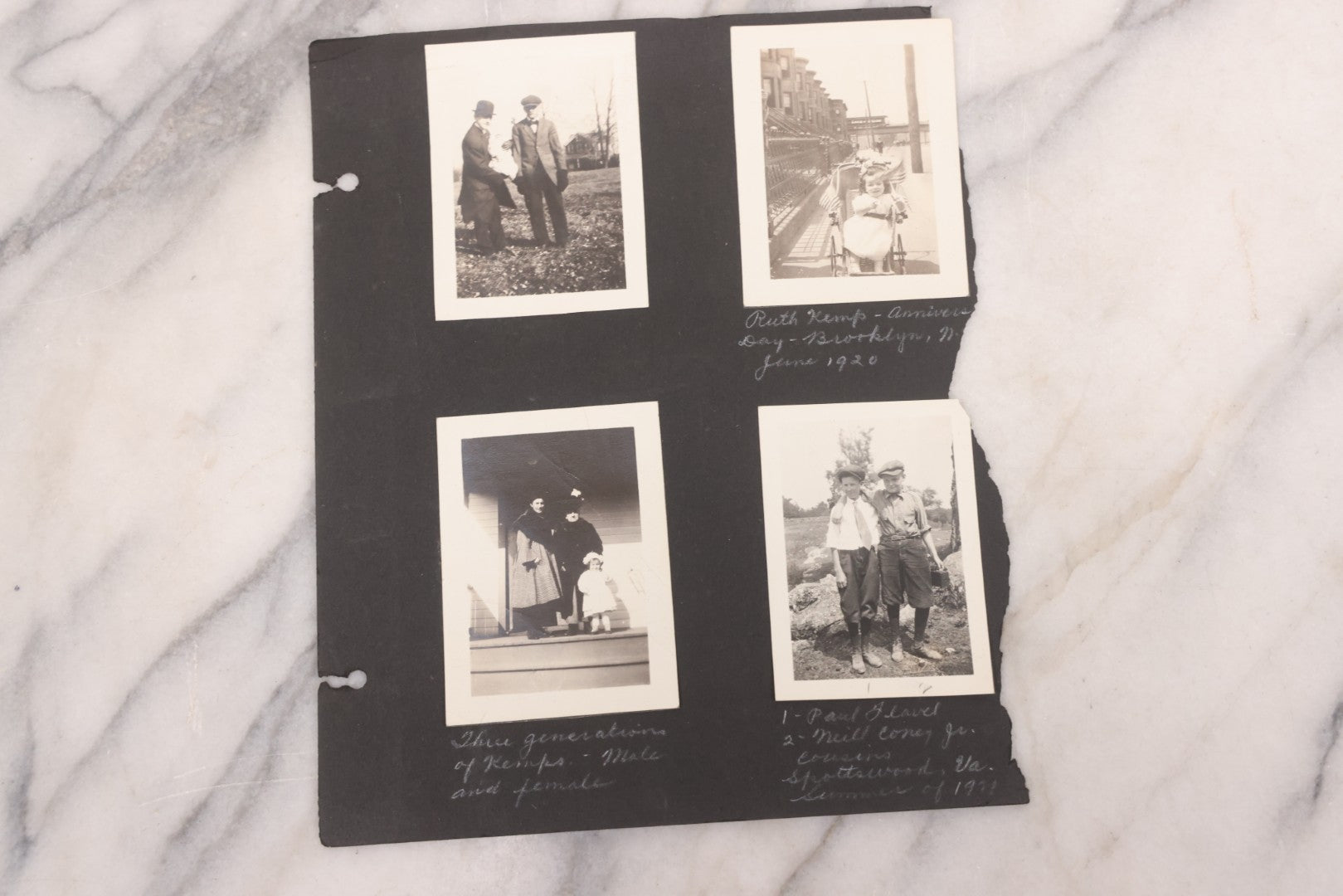 Lot 021 - Antique Snapshot Photo Album Containing 250+ Photographs Including Many Photos Of British Columbia, Railroad Accident, Bears And Bear Hunting, Animals, Cars, And Children, Circa 1905-1920, Note Pages Loose, No Covers