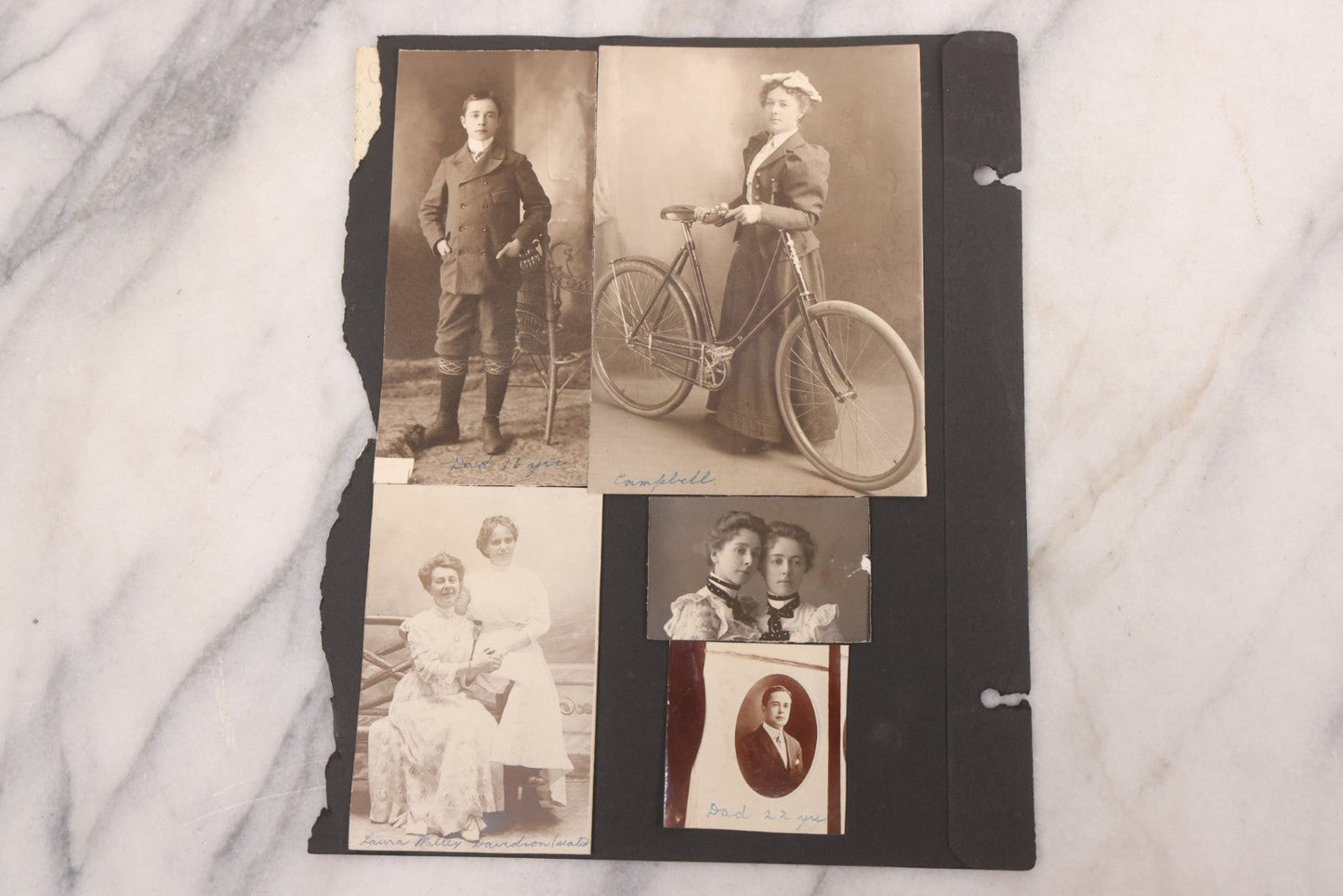 Lot 021 - Antique Snapshot Photo Album Containing 250+ Photographs Including Many Photos Of British Columbia, Railroad Accident, Bears And Bear Hunting, Animals, Cars, And Children, Circa 1905-1920, Note Pages Loose, No Covers