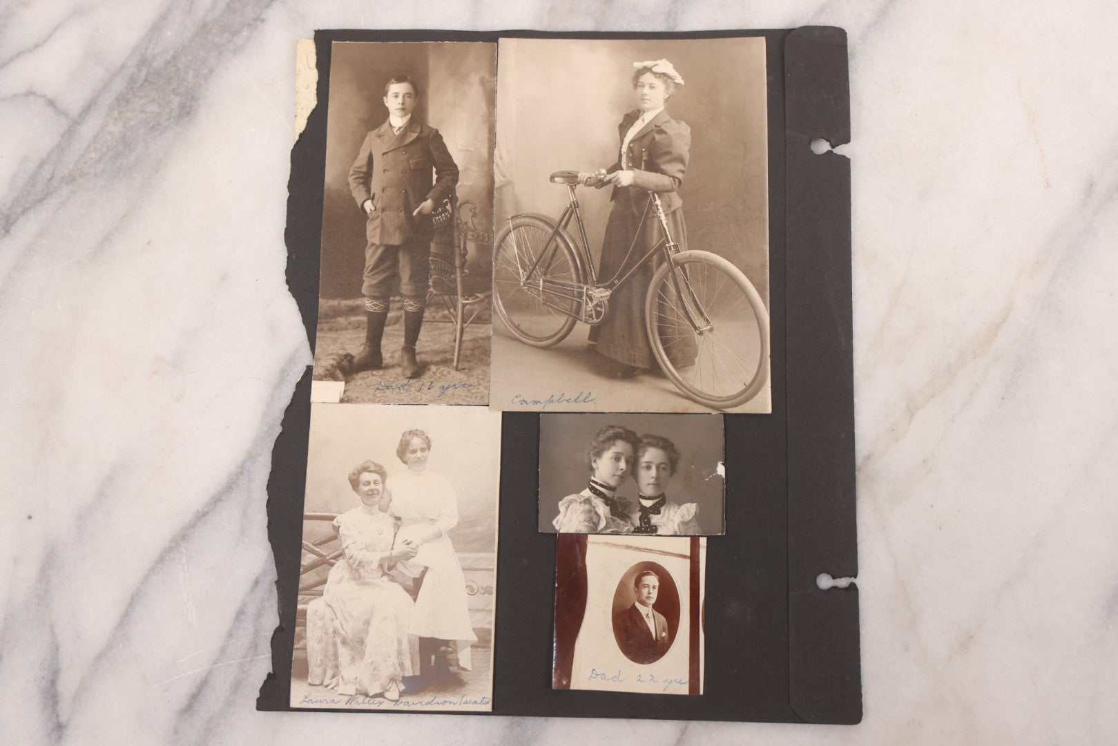 Lot 021 - Antique Snapshot Photo Album Containing 250+ Photographs Including Many Photos Of British Columbia, Railroad Accident, Bears And Bear Hunting, Animals, Cars, And Children, Circa 1905-1920, Note Pages Loose, No Covers