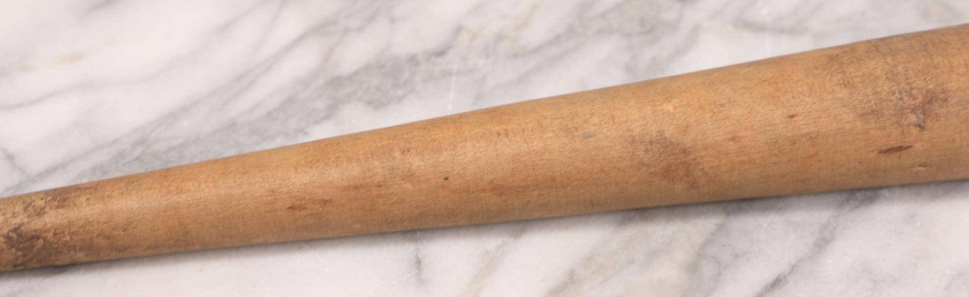 Lot 023 - Antique Nautical Wooden Fid, Tapered Stick With Sharp End And Rounded Ball End, Used For Nets And Knots On Ships, 17-3/4" Length