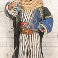 Lot 046 - Vintage Hand Made Doll Of Arab Man, Tag Identifies As From Baghdad, Iraq, From The Collection Of Mrs. H. Shailer Dow, 10-1/4"