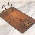 Lot 047 - Antique Wood And Iron "Y And E" Clipboard With Original Patina, Manufactured By Yawman And Erbe Mfg. Co., Rochester, New York