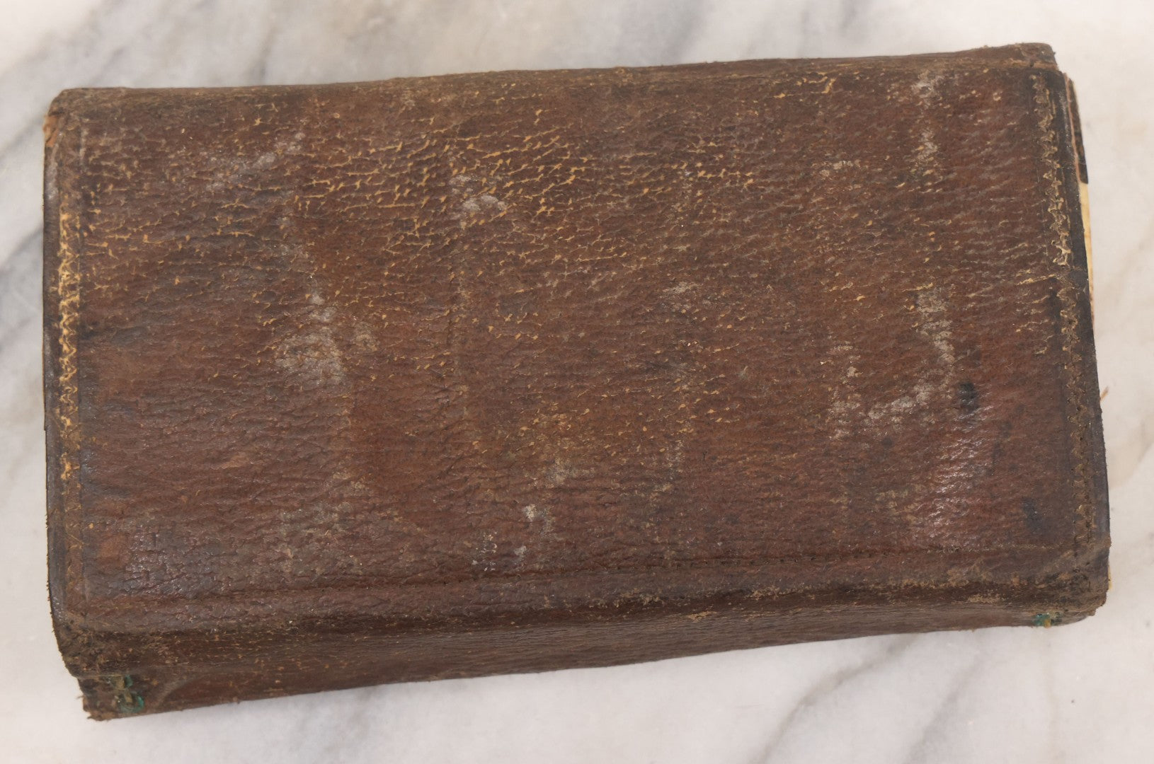 Lot 050 - Antique Leather Fly Fisherman's Wallet Book With Celluloid Pages, Many Fly Fishing Lures, Some Marked "Playfair's, Made In Scotland," Note Flies Have Varying Degrees Of Ware, Losses, As Found