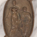 Lot 054 - Vintage Cast Bronze "Oh! Ah!" Risqué Ashtray With Little Man Grabbing A Surprised Lady's Behind