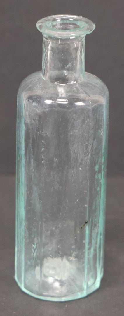 Lot 060 - Grouping Of Three Antique Apothecary Bottles Including Two Early Hand Blown Bottles With Pontil Marks, And Wilson's Pulmonary Cherry Balsam, Note Chips