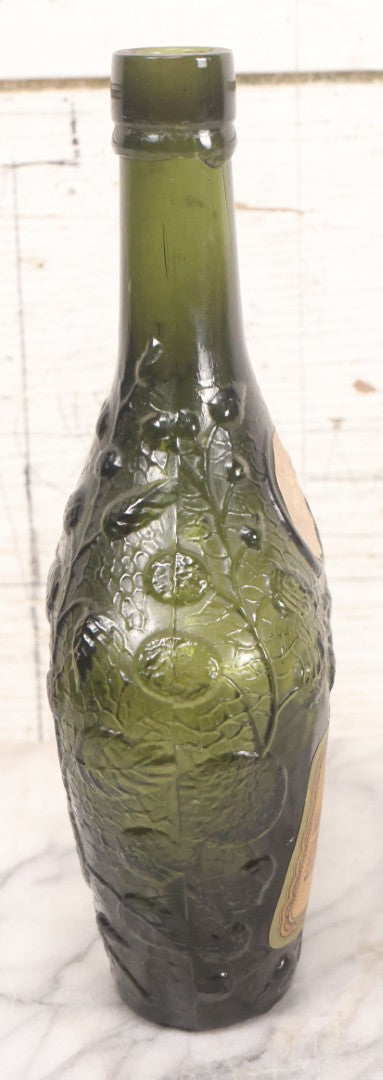 Lot 062 - Vintage Zetril Lime Fruit Syrup Green Glass Bottle With Original Paper Label, L. Rose & Co., Ltd., Lime And Fruit Growers, London And At Dominica B.W.I. (British West Indies), Bottled In London, 9-1/2" Height