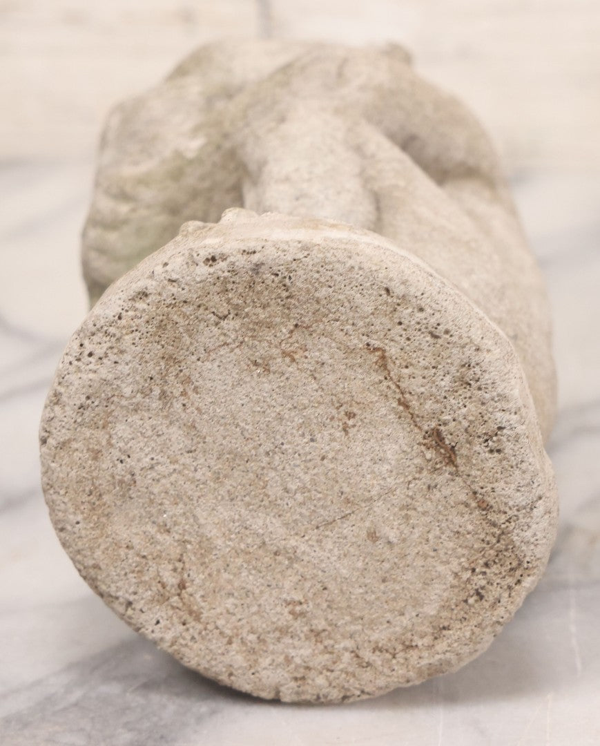 Lot 077 - Vintage Concrete Crouching Gargoyle Garden Figure Statue, 5-7/8" Height