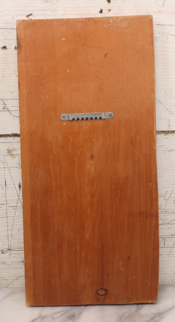 Lot 082 - Vintage Folk Art Western Americana Pyrography Wood Burned Panel Depicting A Stern Cowboy, Captioned "All Hail, America," Artist Initialed J.S., 7" x 14-1/2"
