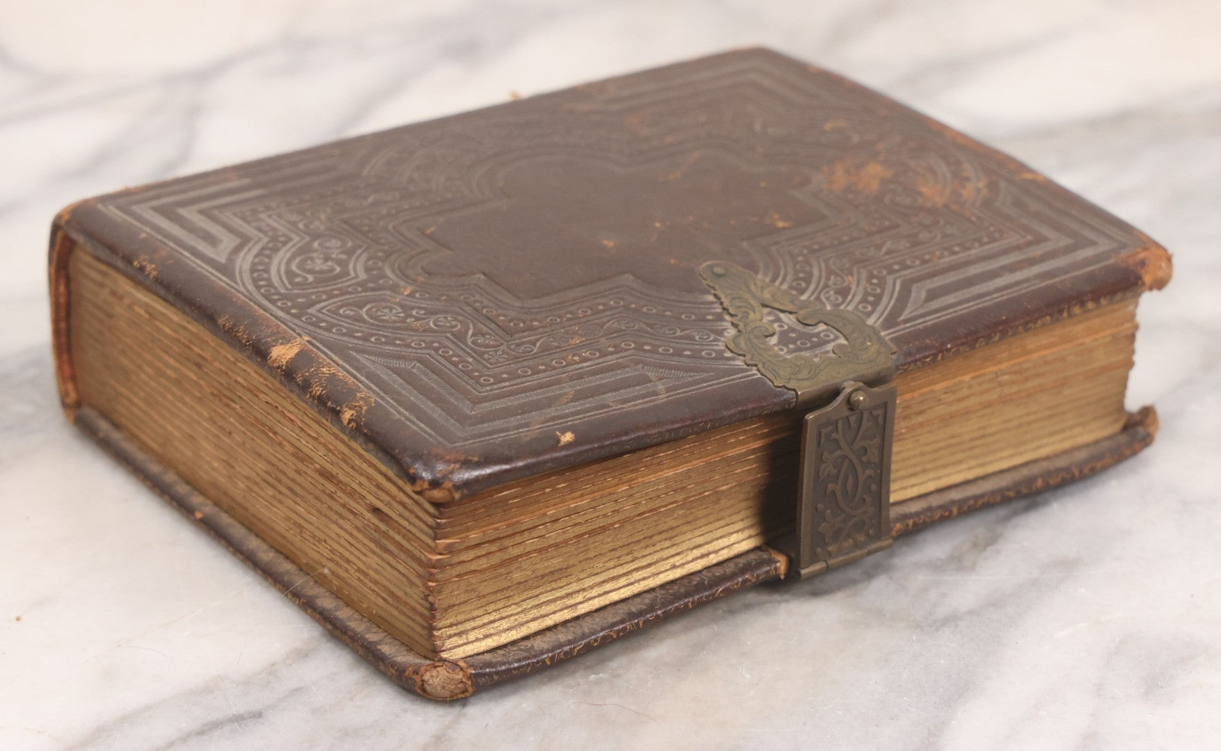 Lot 086 - Antique Family Photo Album With Mostly Trimmed Real Photo Postcards R.P.P.C., Snapshots, And Other Photos, With 26 Photos In All, Including Girl With Doll, Soldier, Woman With Dog, And Others, Most Identified