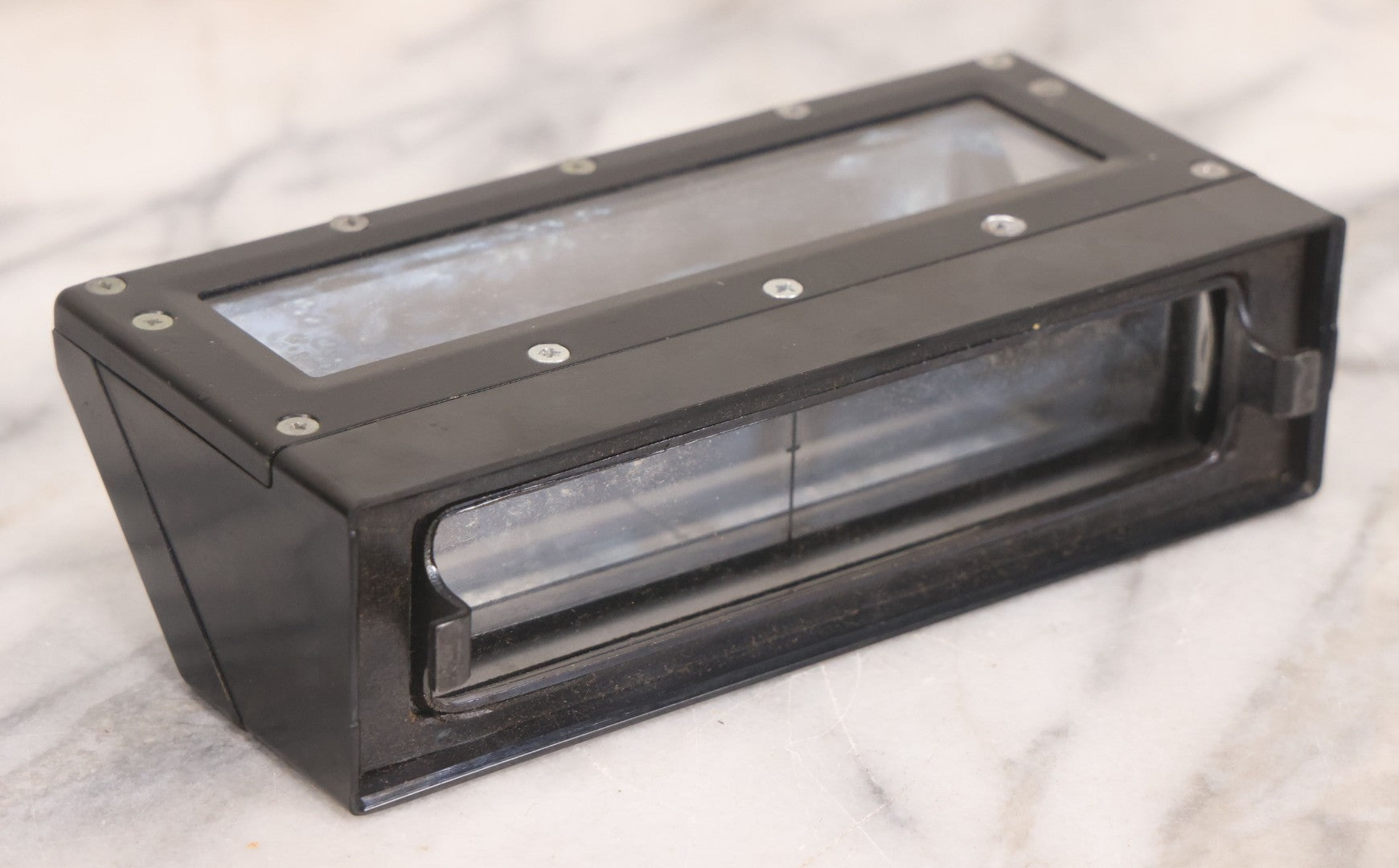 Lot 096 - Vintage Periscope Tool With Paper Label, Black Finish, Working Condition, Mirror And Glasses Undamaged, Appears To Fit Into Larger Stand