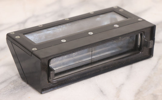 Lot 096 - Vintage Periscope Tool With Paper Label, Black Finish, Working Condition, Mirror And Glasses Undamaged, Appears To Fit Into Larger Stand