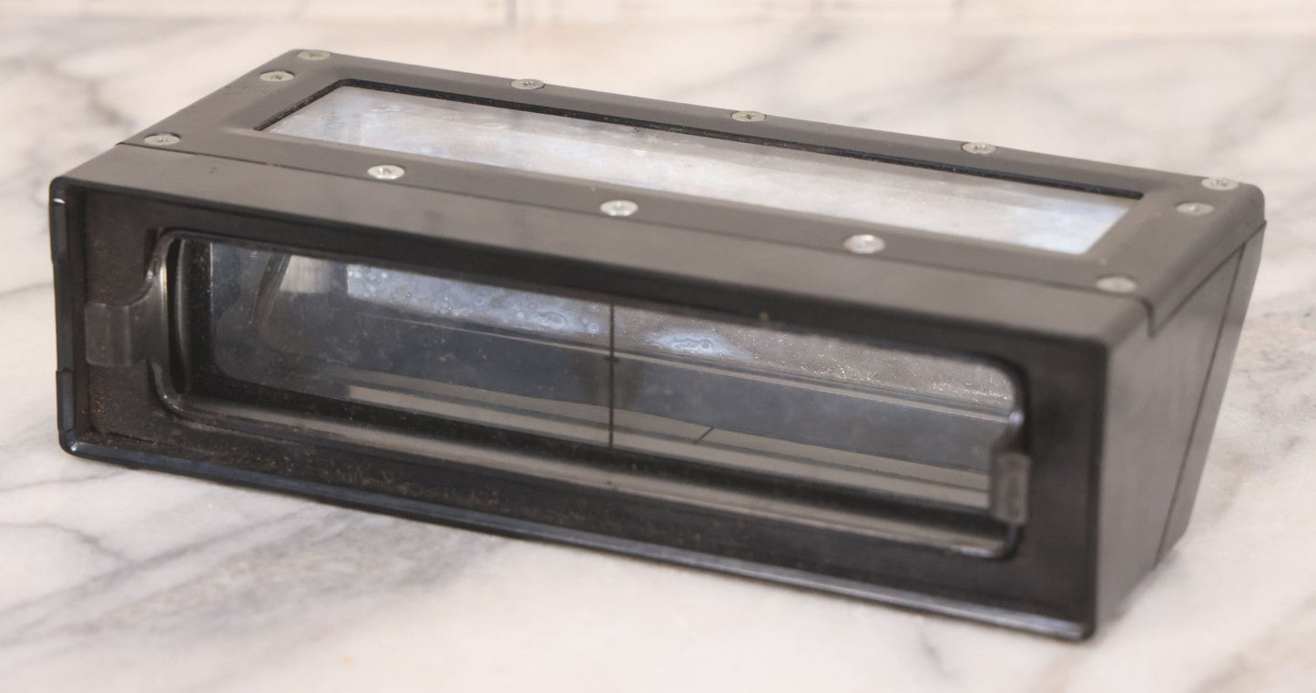 Lot 096 - Vintage Periscope Tool With Paper Label, Black Finish, Working Condition, Mirror And Glasses Undamaged, Appears To Fit Into Larger Stand