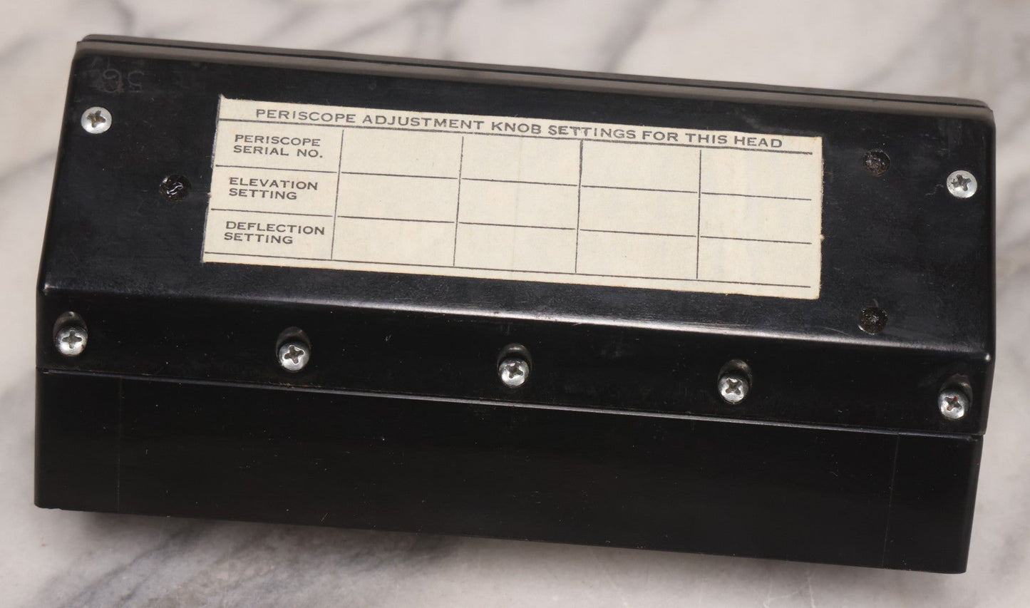 Lot 096 - Vintage Periscope Tool With Paper Label, Black Finish, Working Condition, Mirror And Glasses Undamaged, Appears To Fit Into Larger Stand