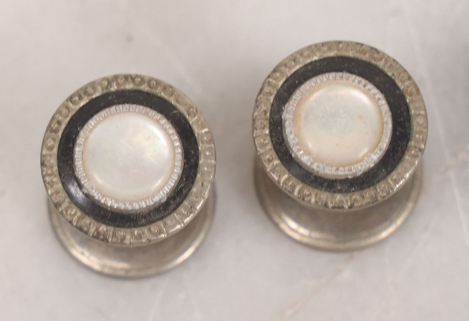 Lot 098 - Vintage Mixed Mens Cufflink Grouping With Seven Matched Pairs Including Micro Mosaic Pair, Two Pairs With Turquoise, And Others