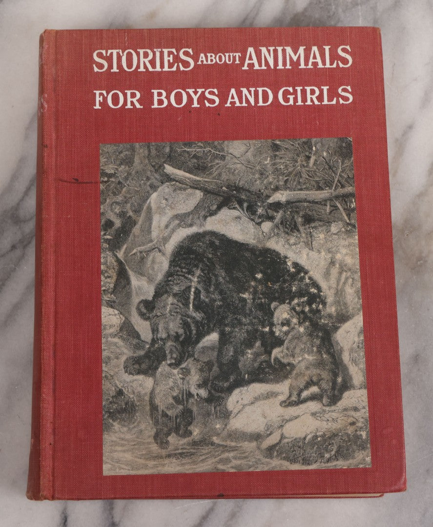 Lot 105 - "Stories About Animals For Boys And Girls, The Child's History Of Animals, A Natural History For The Young" Antique Book By Frederick Lonnkvist, Illustrated With Plates And Engravings, Copyright 1901 By W.E. Scull