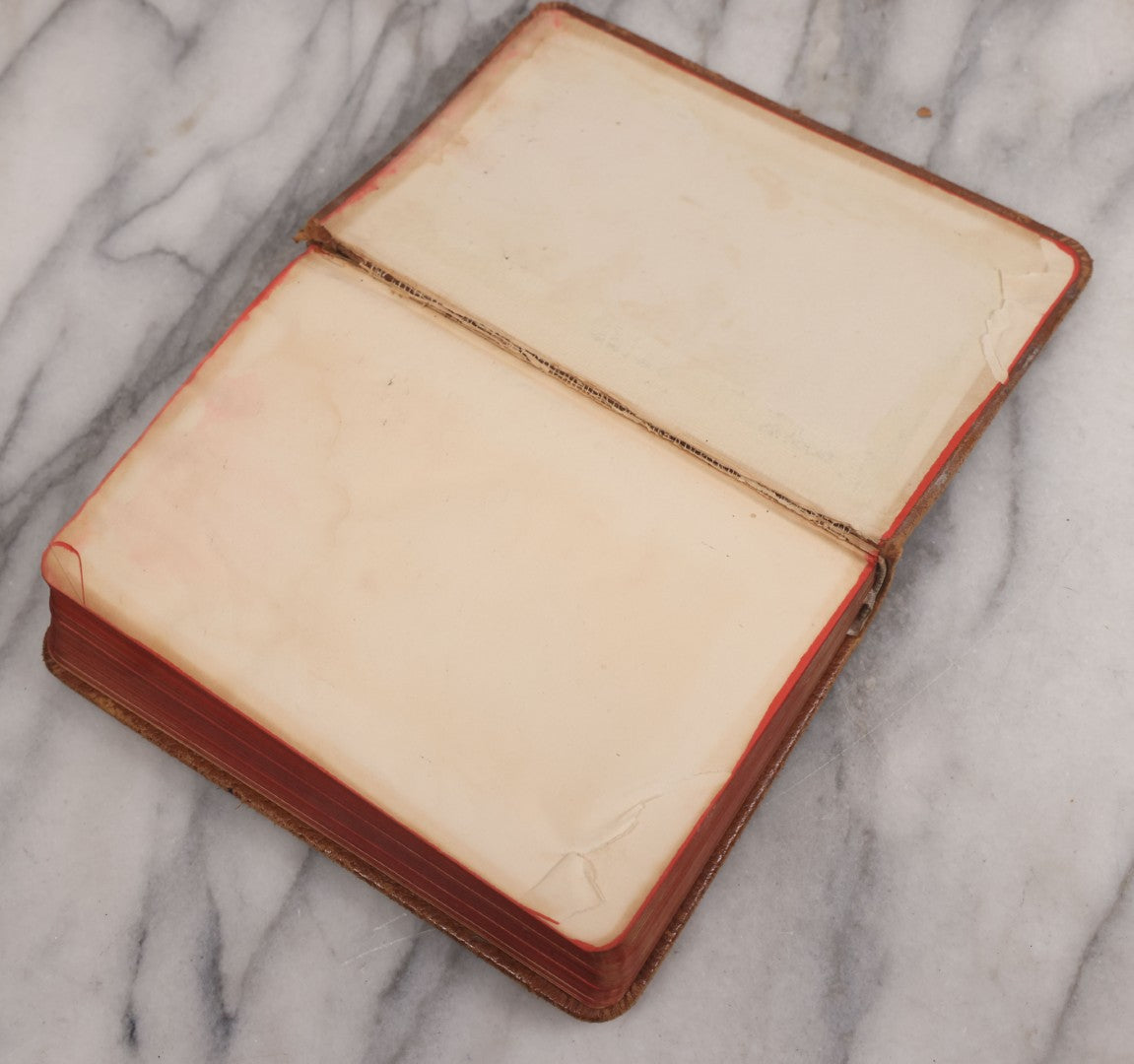 Lot 108 - Whittier's Poems Antique Poetry Book With Leather Cover, Gold Embossed Lettering And Embossed Flower Design On Covers And Spine, With Engraved Portrait Of Whittier Frontispiece, Red And Gold Fore Edge, Hurst And Company, Publishers, New York