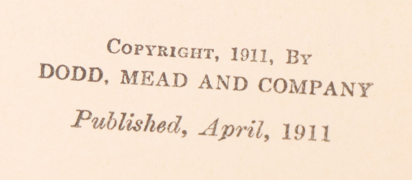 Lot 109 - "Five Gallons Of Gasoline" Antique Novel By Morris B. Wells, Illustrated Cover By Harrison Fisher, Grosset & Dunlap, Publishers, New York, Copyright 1911 By Dodd, Mead, And Company