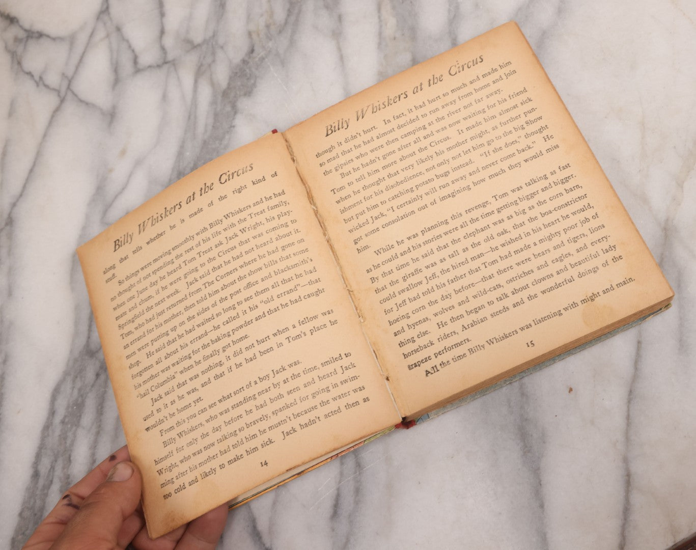 Lot 111 - "Billy Whiskers At The Circus" Antique Children's Book By F.G. Wheelser, Popular Edition, Illustrated By Arthur De Bebian, The Saalfield Publishing Company, Akron, Ohio, 1908, Note 