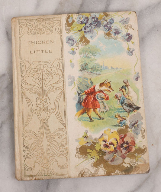 Lot 112 - "Chicken Little" Antique Children's Book From The Altemus' Banbury Cross Series With 47 Illustrations, With "The Story Of Whittington And His Cat," Gold Embossed And Illustrated Front Cover, Henry Altemus Company, Publishers, Philadelphia, 1904
