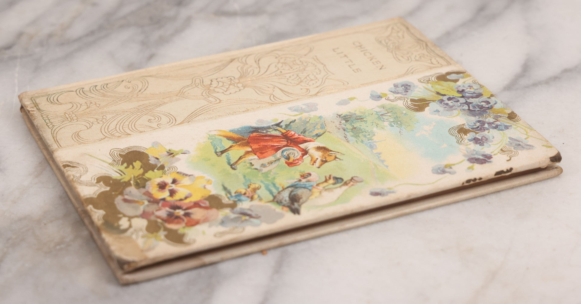 Lot 112 - "Chicken Little" Antique Children's Book From The Altemus' Banbury Cross Series With 47 Illustrations, With "The Story Of Whittington And His Cat," Gold Embossed And Illustrated Front Cover, Henry Altemus Company, Publishers, Philadelphia, 1904