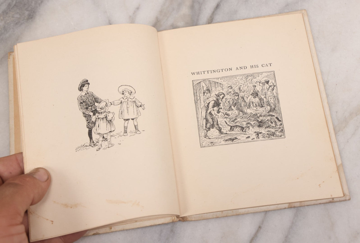 Lot 112 - "Chicken Little" Antique Children's Book From The Altemus' Banbury Cross Series With 47 Illustrations, With "The Story Of Whittington And His Cat," Gold Embossed And Illustrated Front Cover, Henry Altemus Company, Publishers, Philadelphia, 1904