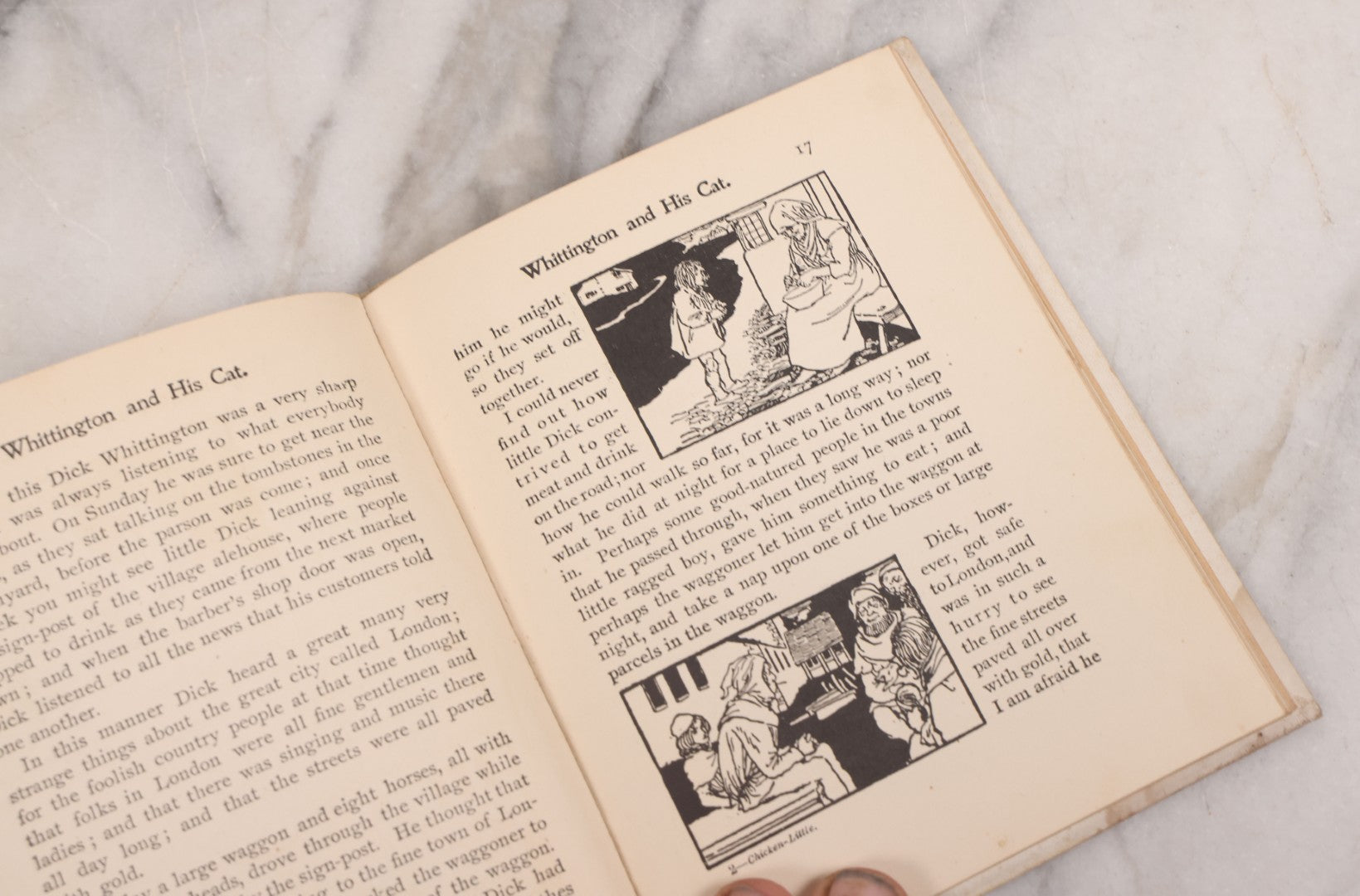 Lot 112 - "Chicken Little" Antique Children's Book From The Altemus' Banbury Cross Series With 47 Illustrations, With "The Story Of Whittington And His Cat," Gold Embossed And Illustrated Front Cover, Henry Altemus Company, Publishers, Philadelphia, 1904