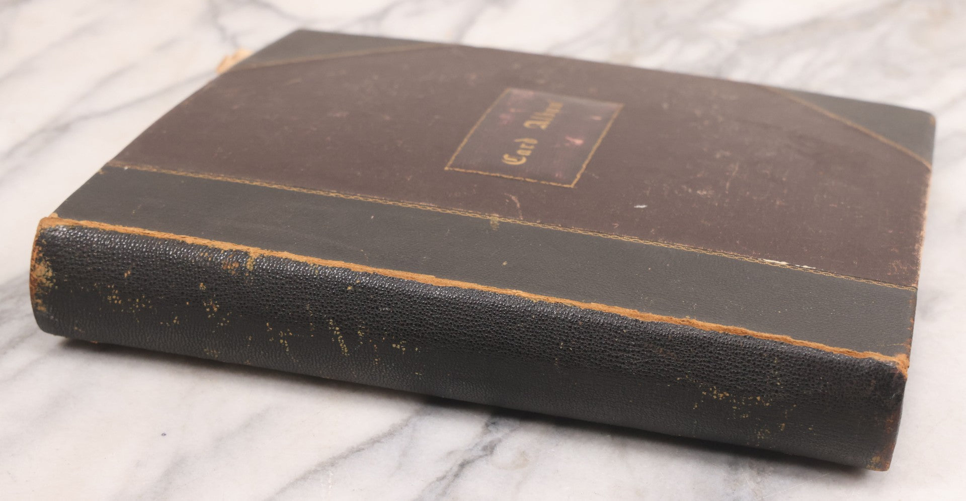 Lot 117 - Antique Victorian Scrapbook "Card Album" Containing 50+ Pieces Including Trade Cards, Die Cuts, Calling Cards, And Other Scraps