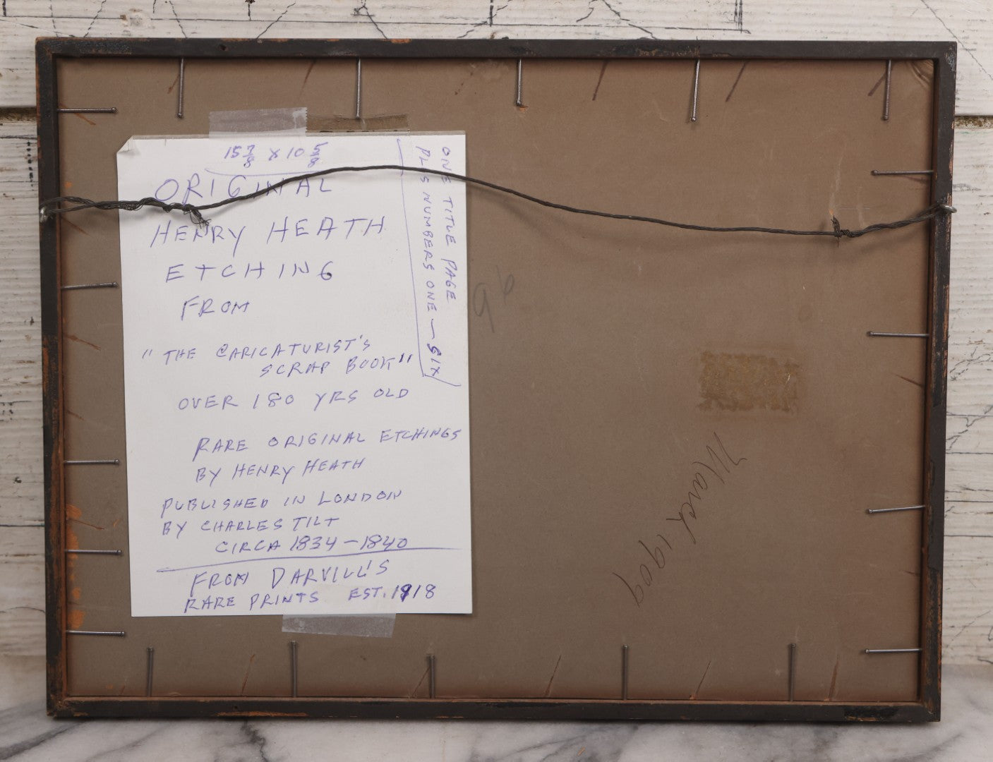 Lot 119 - Antique Hand Colored Comic Etching Titled "New Ways And Old Ways No. 3" From Book Of The Same Title, Designed And Etched By Henry Heath, Circa Mid 19th Century, In Frame, 13" x 9-7/8"