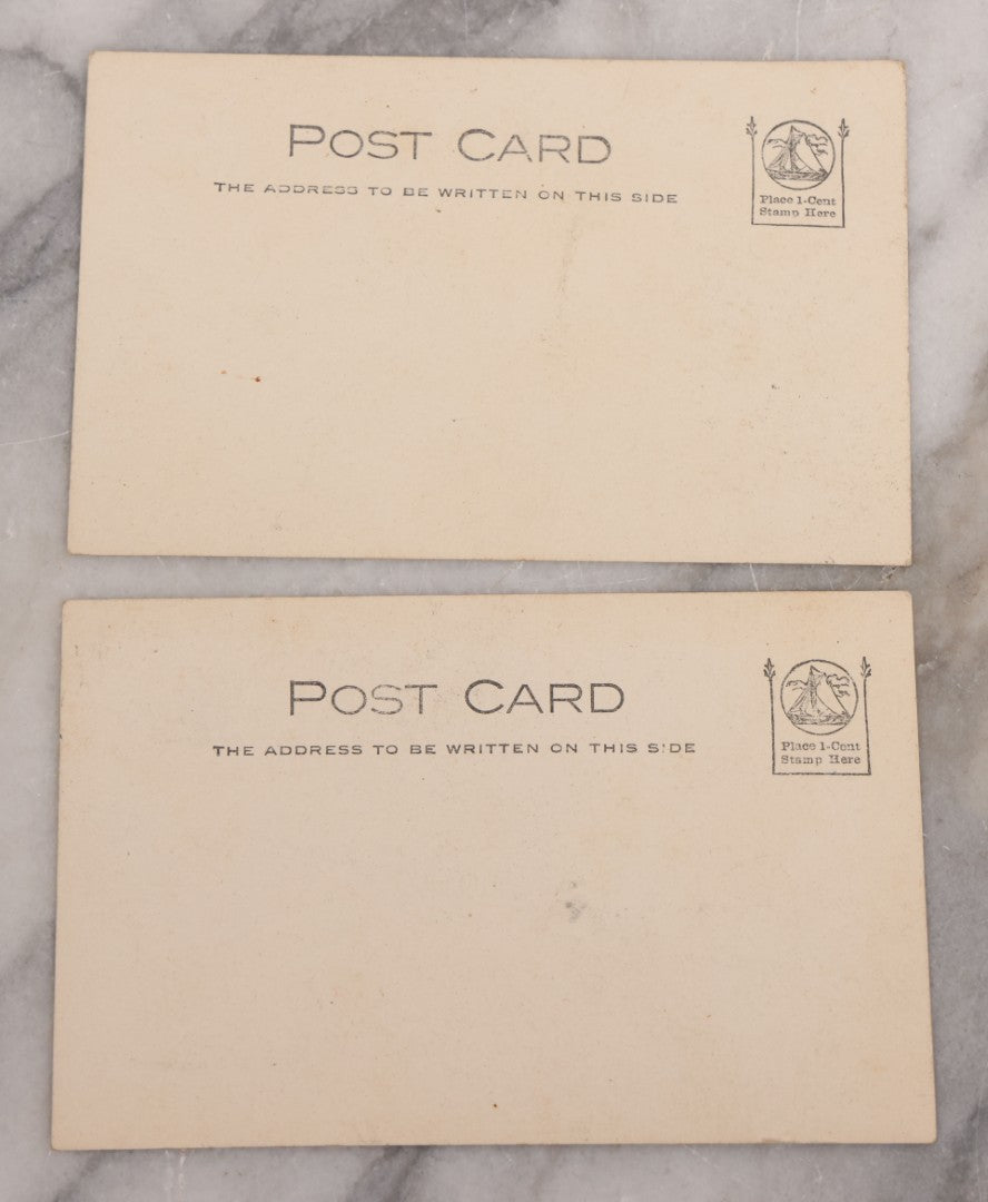 Lot 124 - Pair Of Antique Occupational Real Photo Postcards R.P.P.C. Of Linemen Posing With Early Power Lines, Including Posing At Top Of Pole, With Horse Drawn Cart, No Postmark, Circa 1905-1910