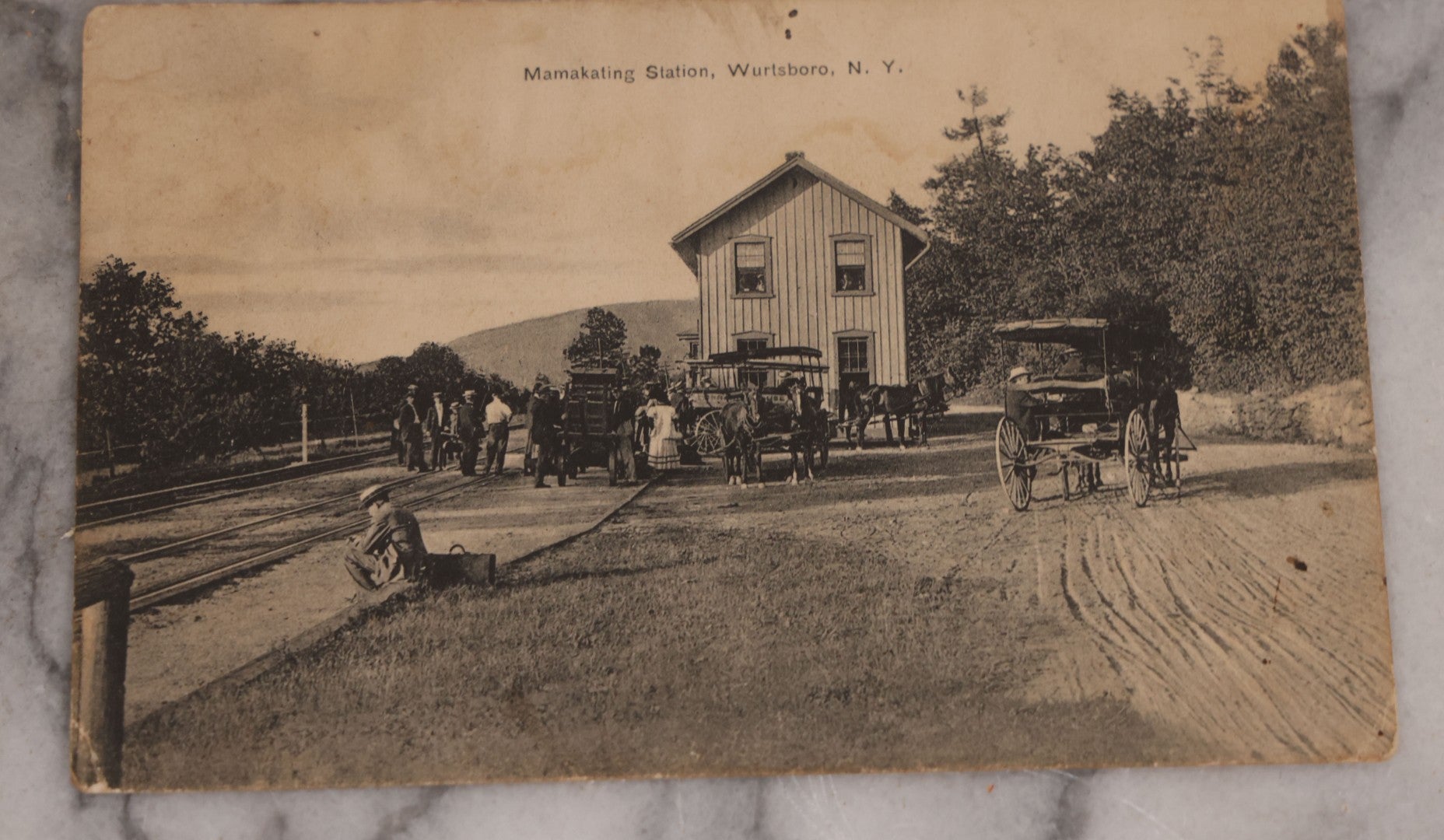 Lot 125 - Grouping Of Thirteen Mixed Miscellaneous Postcards Including R.P.P.C. Of Logging Train, Scenes From Wisconsin, White Star Liner "Canopic," Francis Willey & Co. Mill, Massachusetts, And More