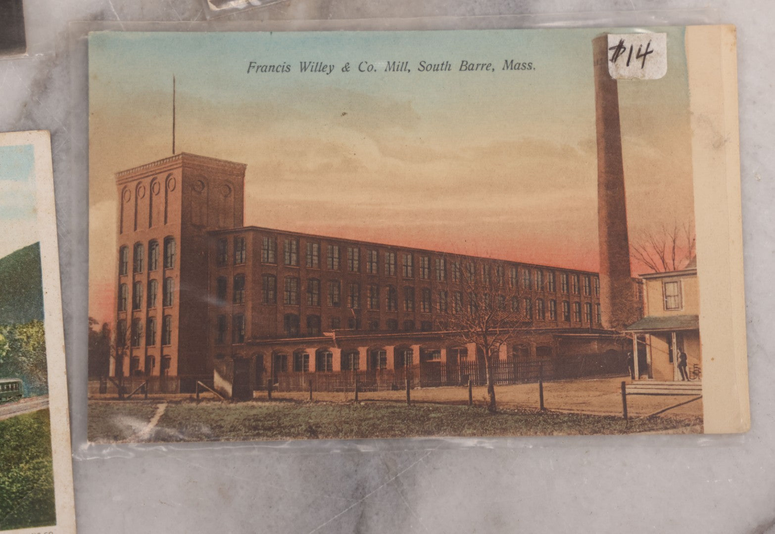 Lot 125 - Grouping Of Thirteen Mixed Miscellaneous Postcards Including R.P.P.C. Of Logging Train, Scenes From Wisconsin, White Star Liner "Canopic," Francis Willey & Co. Mill, Massachusetts, And More