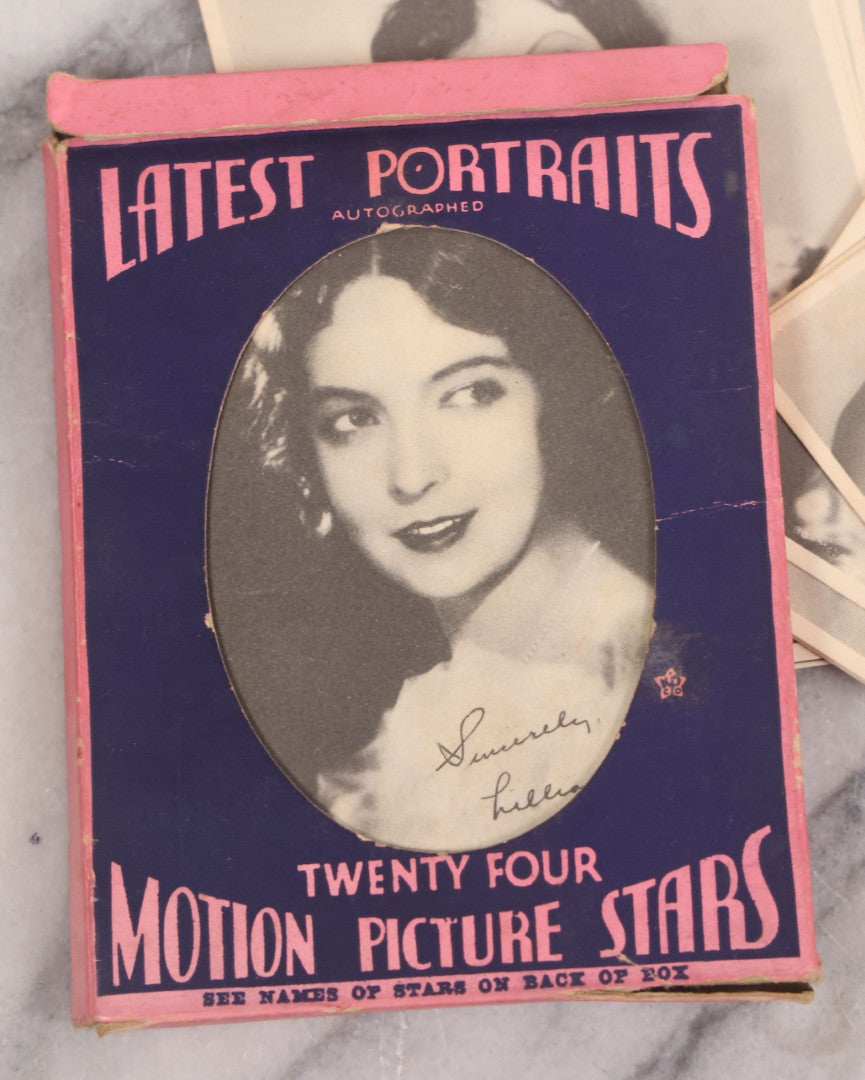 Lot 127 - Pair Of "Latest Portraits Motion Picture Stars" Photo Packs With Extras, Faux Autographs, By Kashin Publications, New York, Made In U.S.A.